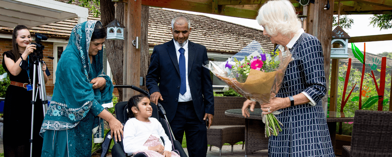 Her Royal Highness with 5 Vaida, Aqsad Ali and daughter Fatima 