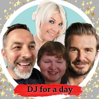 Jasper, Kat, David Walliams and David Beckham