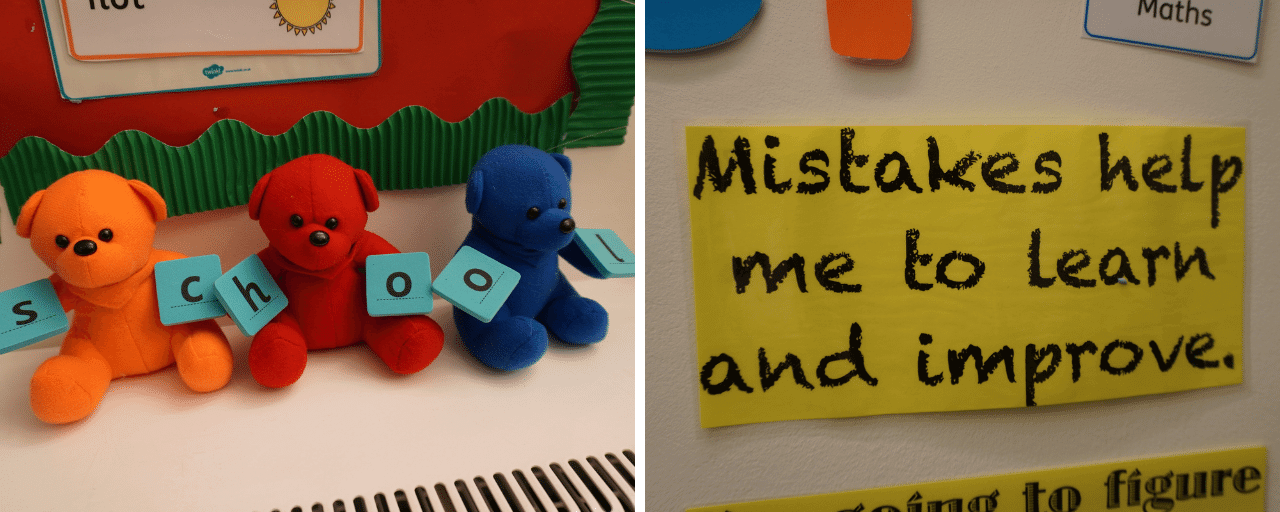 The hospice school is full of learning tools