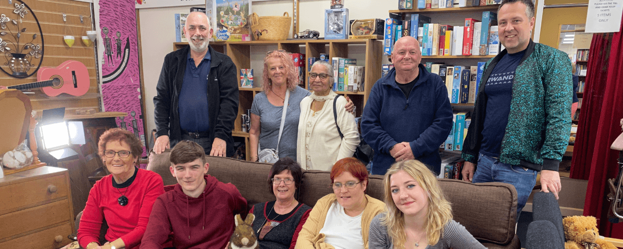 Volunteers at Rose Hill shop