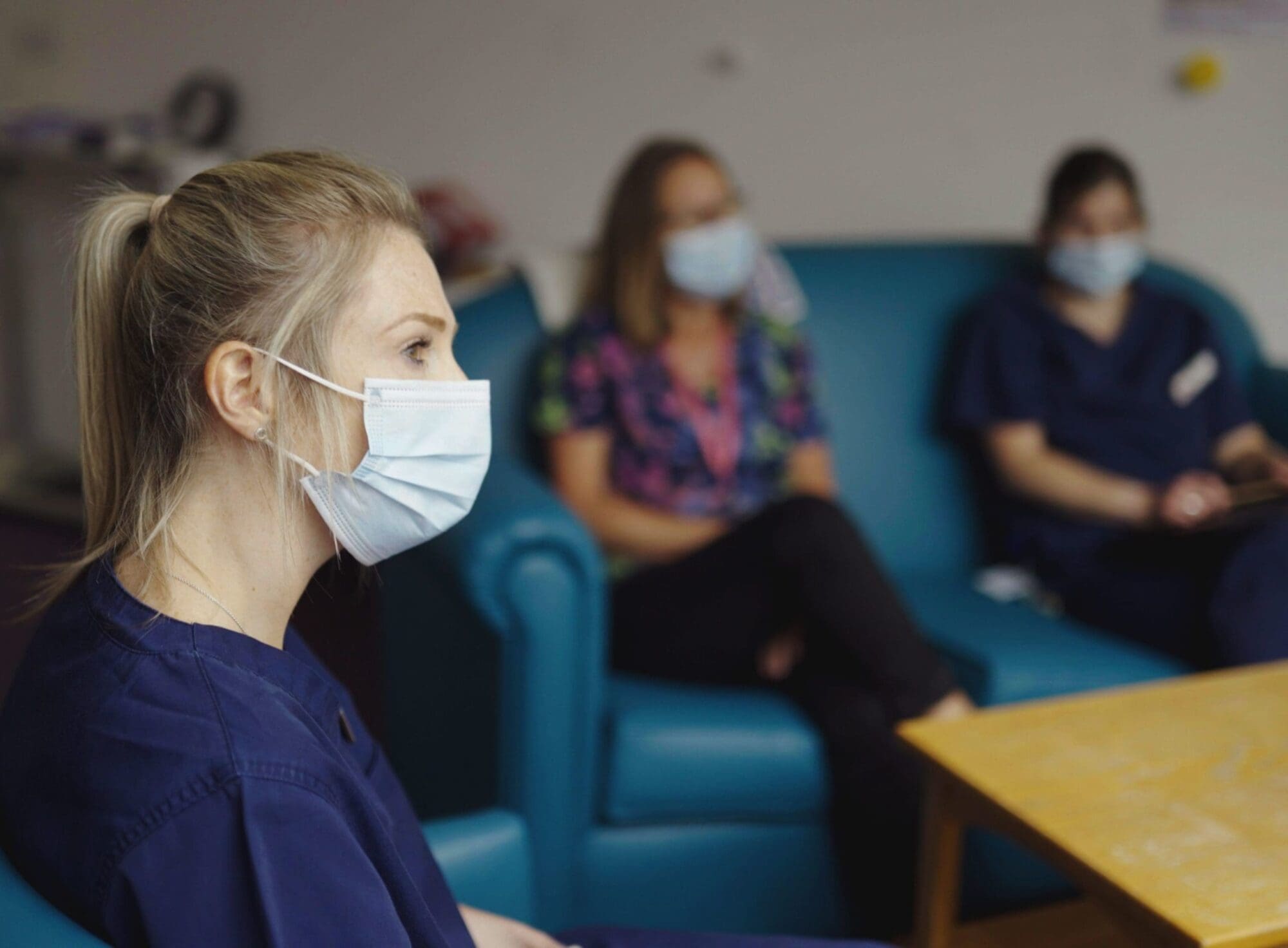 Helen & Douglas House nurse Siobhan masked