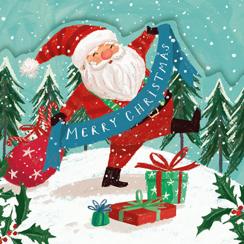 Santa’s Banner – Pack of 10