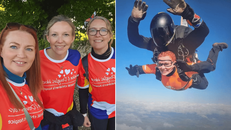 Chris hiking up a mountain in the snow