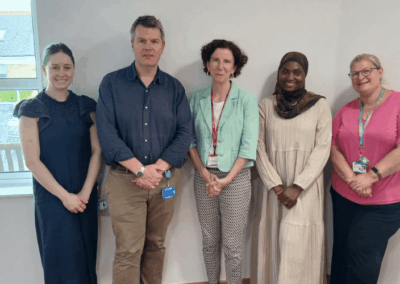 Oxford MP visits Helen & Douglas House following fire and praises staff response